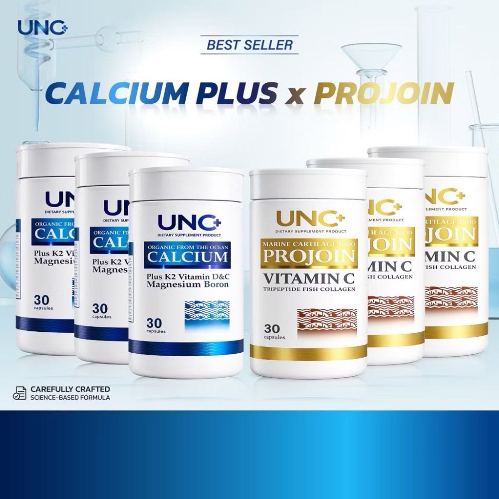UNC Calcium + UNC Projoin ชุด 6 กระปุก